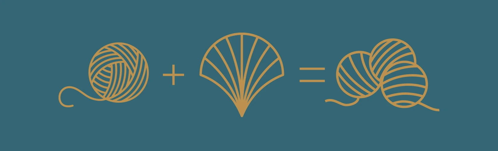 design progression for the balls of yarn icon