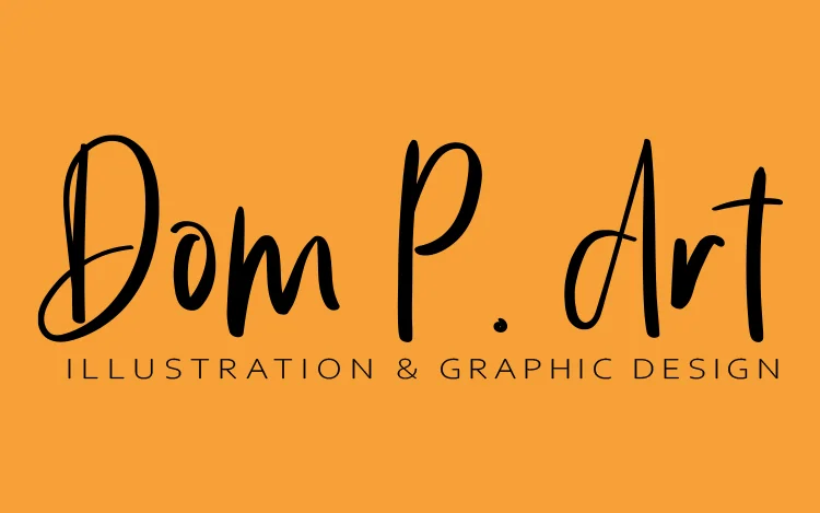 monochromatic black version of the logo on orange background