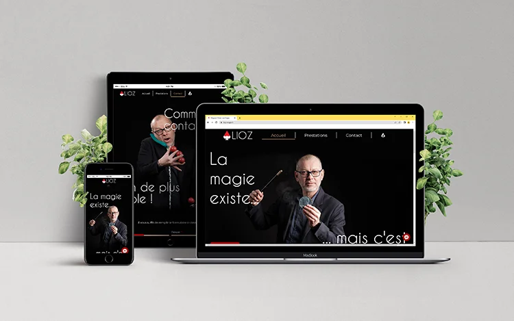Lioz Website displayed across devices