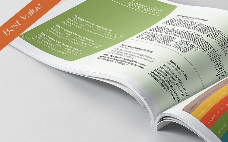 Brand guideline mock-up