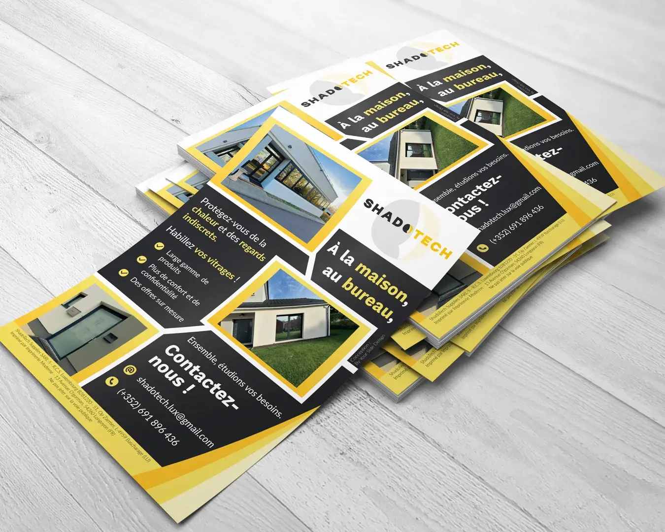 Flyer pour ShadoTech créé par By Your Side Design