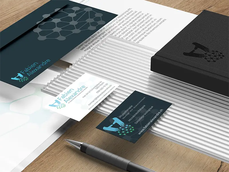 Developpement de l'identité visuelle sur des communication d’entreprise - By Your Side Design